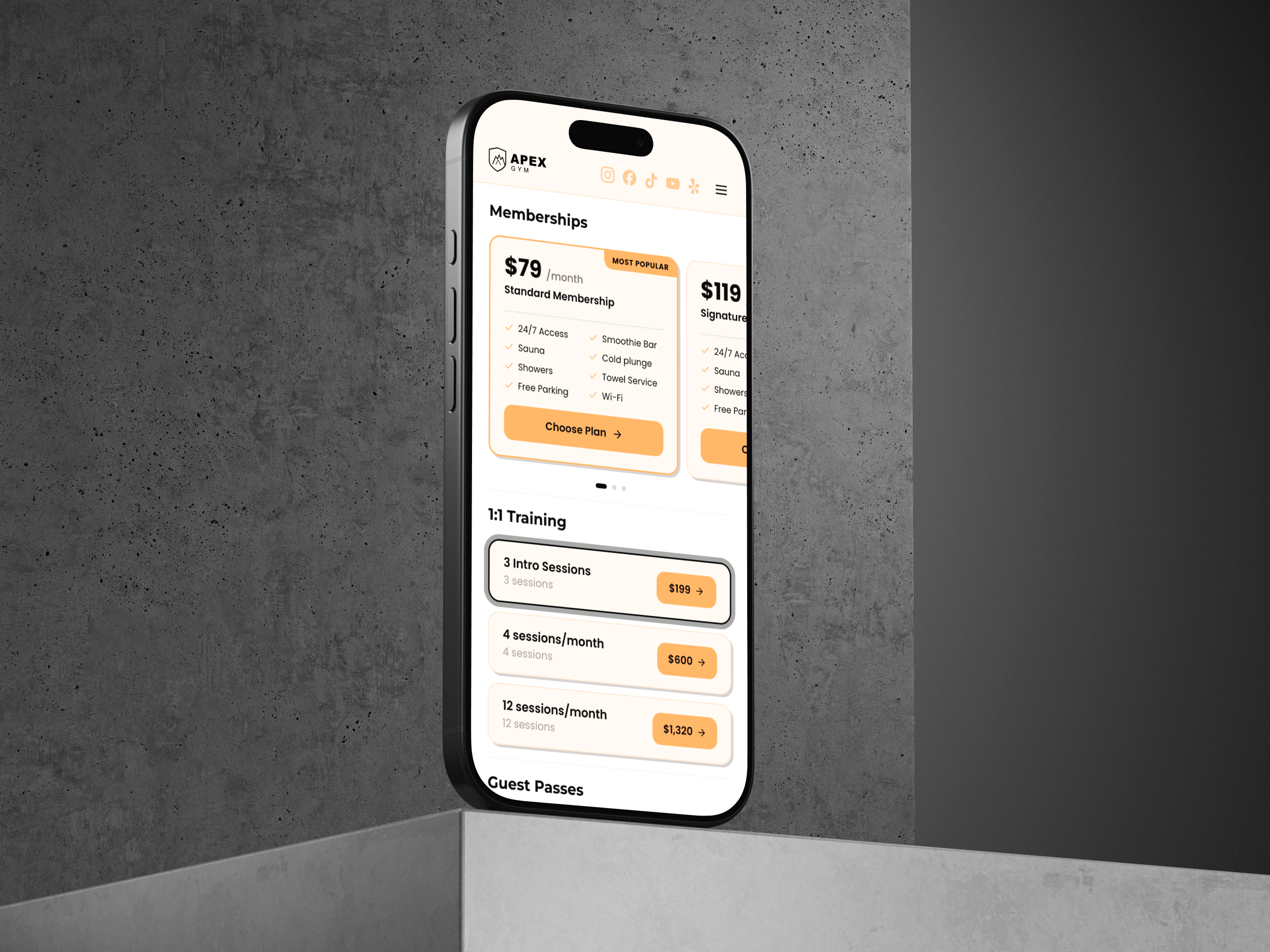 Sell feature showcase